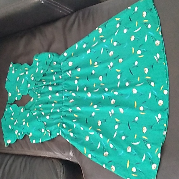 41 Hawthorn Green Floral Mini Dress Size Petite Large - Picture 5 of 8